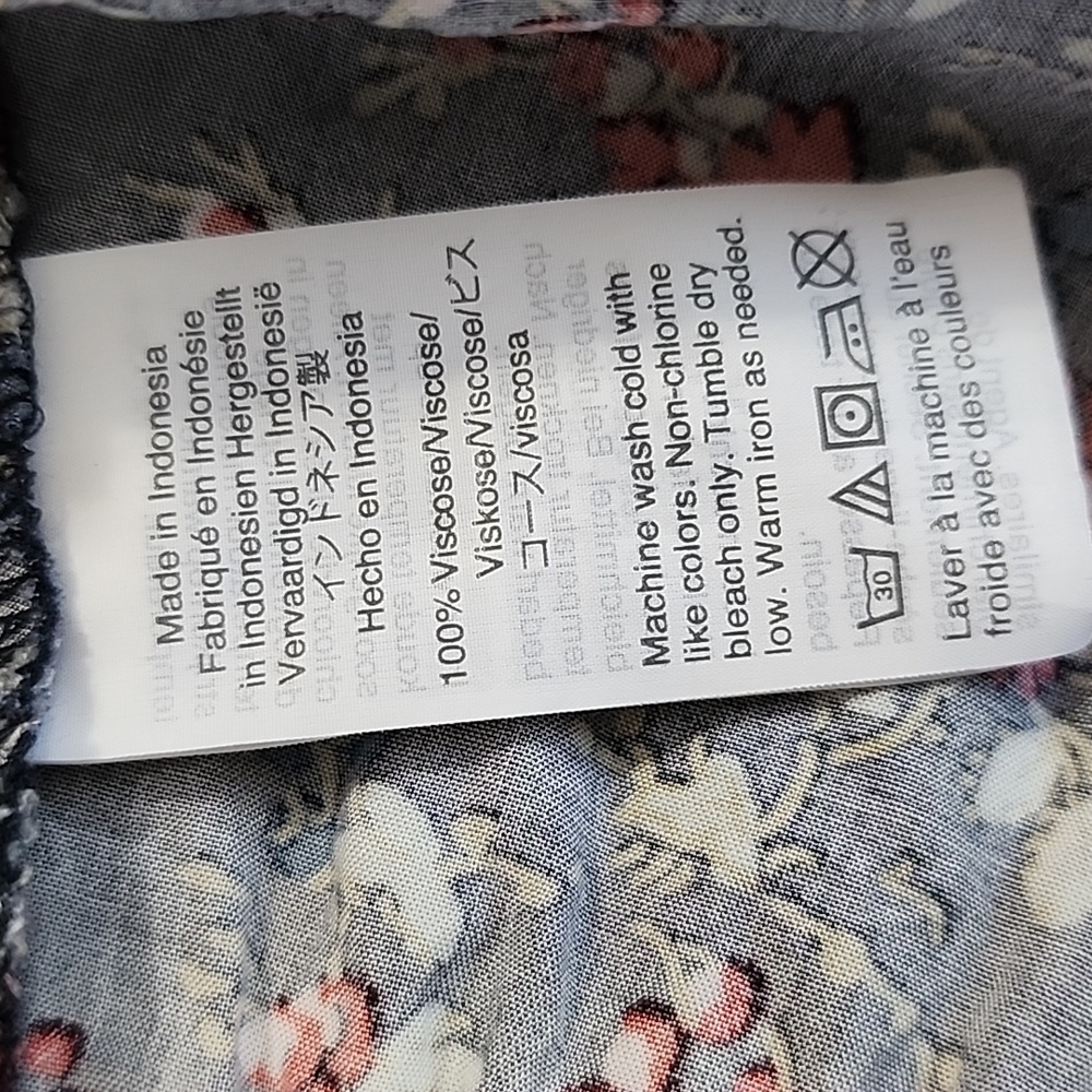 J.Crew Ruffle-front Mini Faux Wrap Dress in Tapestry Blue Floral Size 10 Medium - Picture 15 of 15